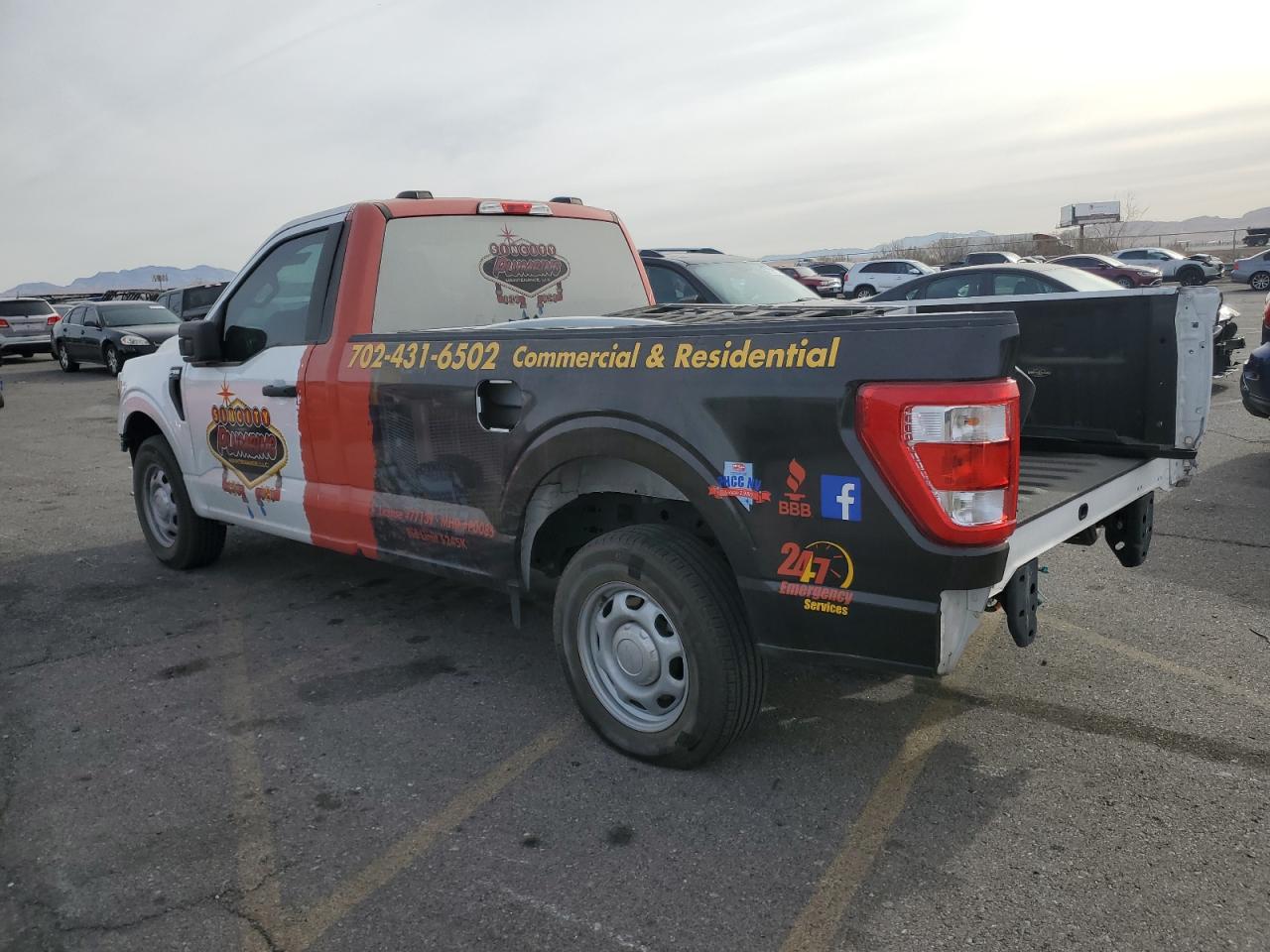 2021 Ford F-150 VIN 1FTMF1CB3MKE89393 Copart auction photo, rear end / front end damage thumbnail 2