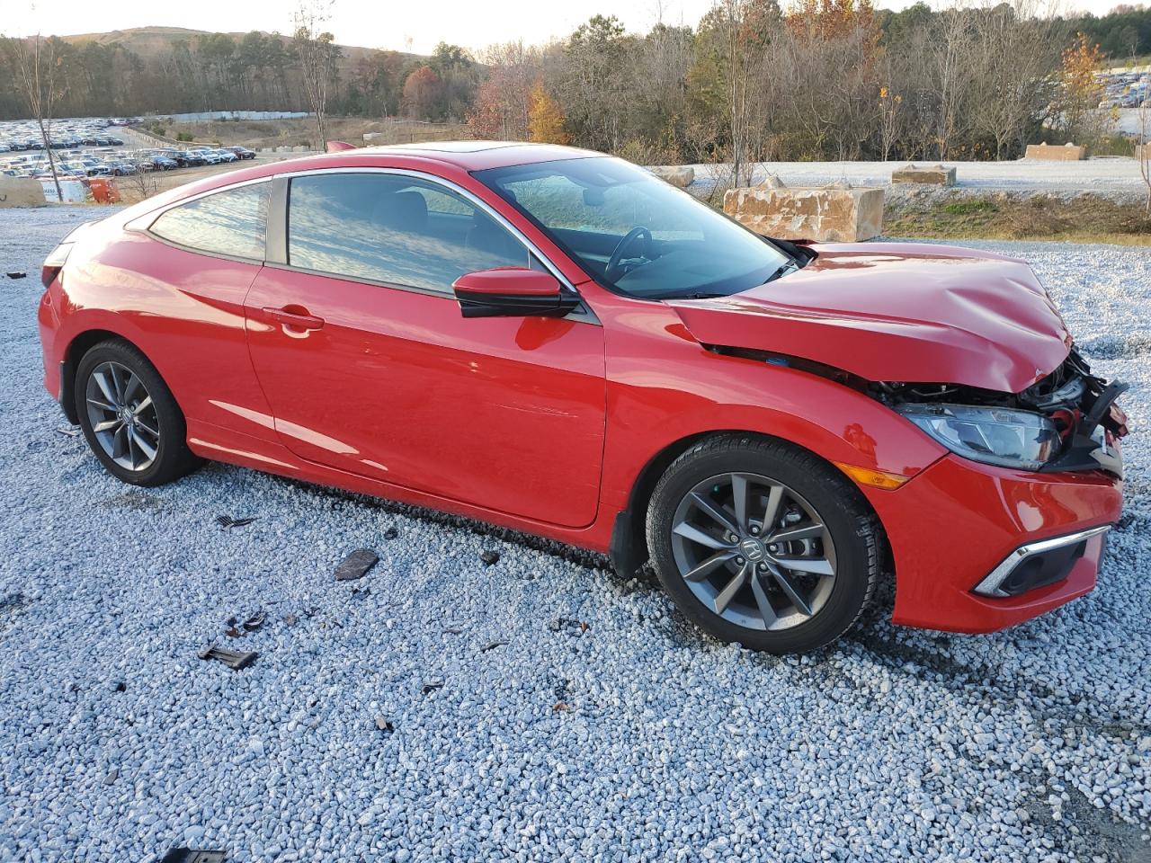 2019 Honda Civic VIN 2HGFC3B31KH355754 Copart auction photo, front end / mechanical damage thumbnail 4