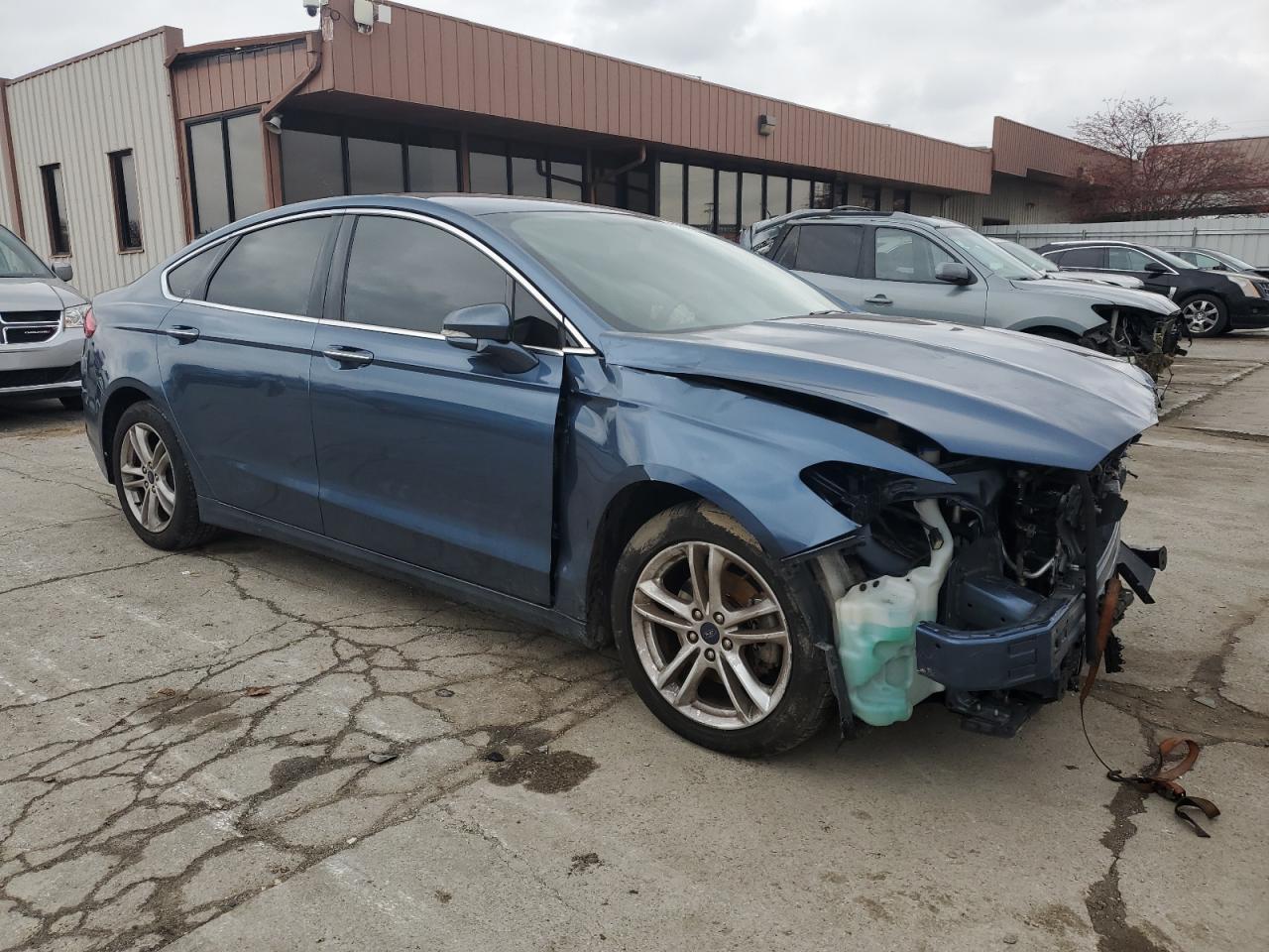 2018 Ford Fusion VIN 3FA6P0HD3JR239868 Copart auction photo, all over damage thumbnail 4