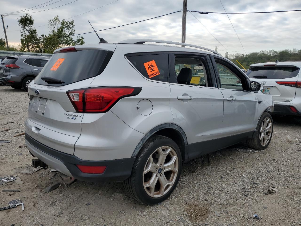 2019 Ford Escape VIN 1FMCU9J92KUA13116 Copart auction photo, all over damage thumbnail 3
