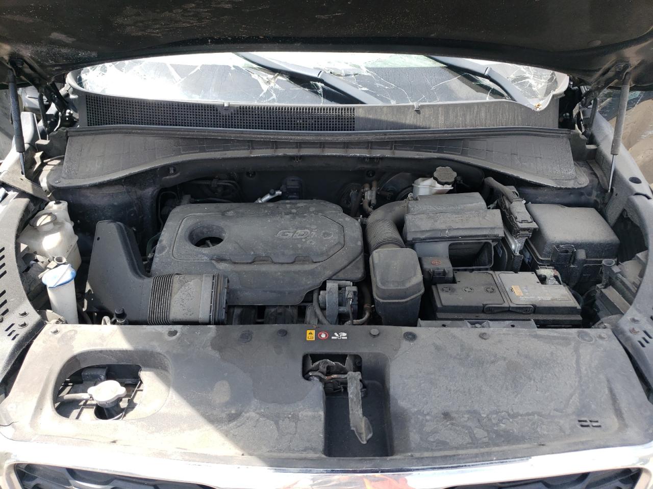 2019 KIA Sorento VIN 5XYPG4A36KG453319 Copart auction photo, all over damage thumbnail 13