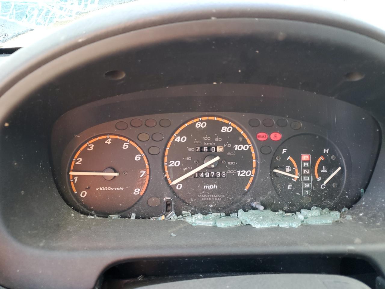 2000 Honda CR-V VIN JHLRD186XYS020849 Copart auction photo, all over damage thumbnail 9