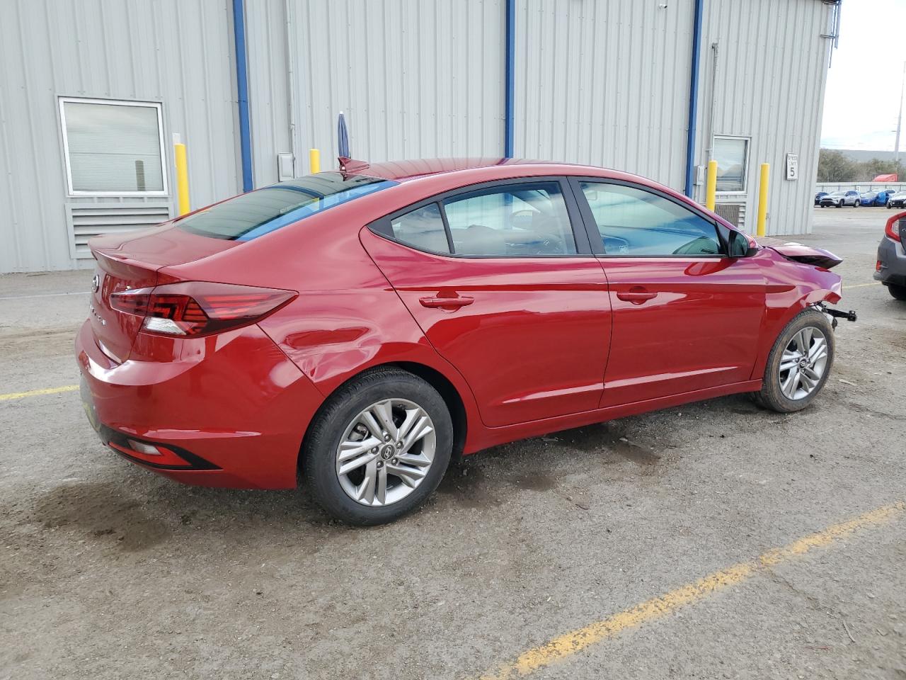 2019 Hyundai Elantra VIN KMHD84LF7KU783651 Copart auction photo, front end / rear end damage thumbnail 3