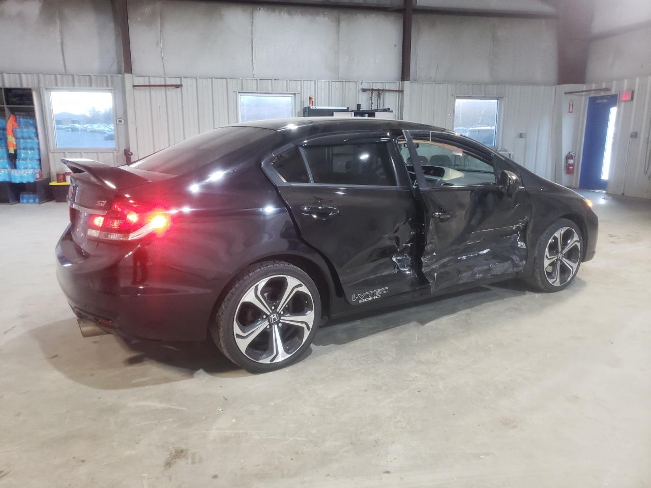 2015 Honda Civic VIN 2HGFB6E54FH701576 Copart auction photo, side damage thumbnail 3