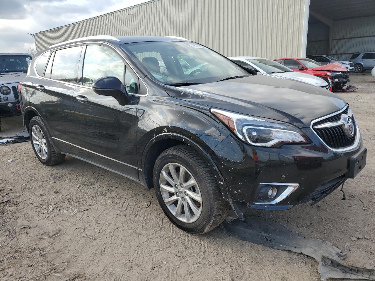 2020 Buick Envision VIN LRBFXCSA2LD213363 Copart auction photo, side / front end damage thumbnail 4