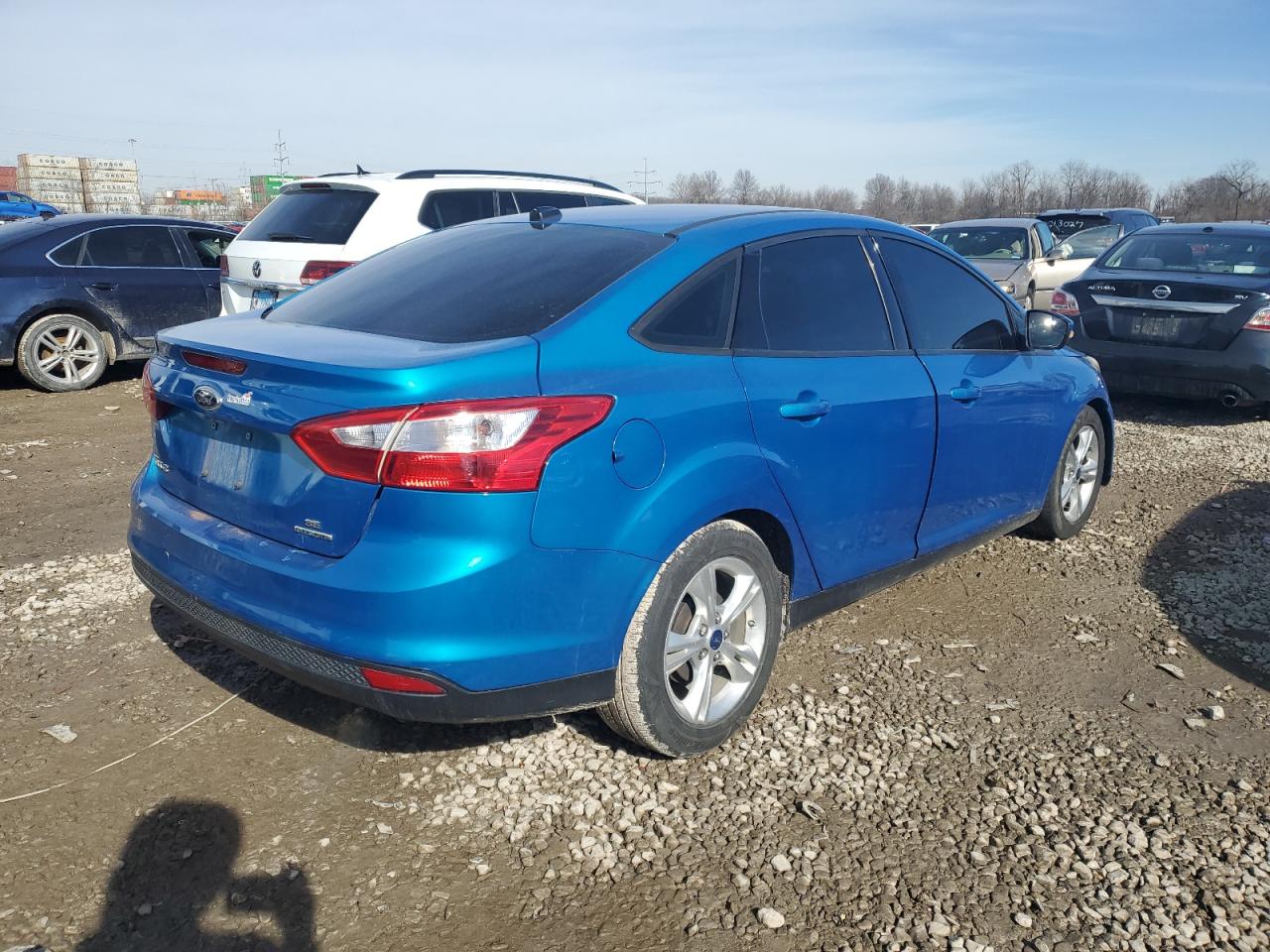 2014 Ford Focus VIN 1FADP3F21EL167325 Copart auction photo, front end damage thumbnail 3