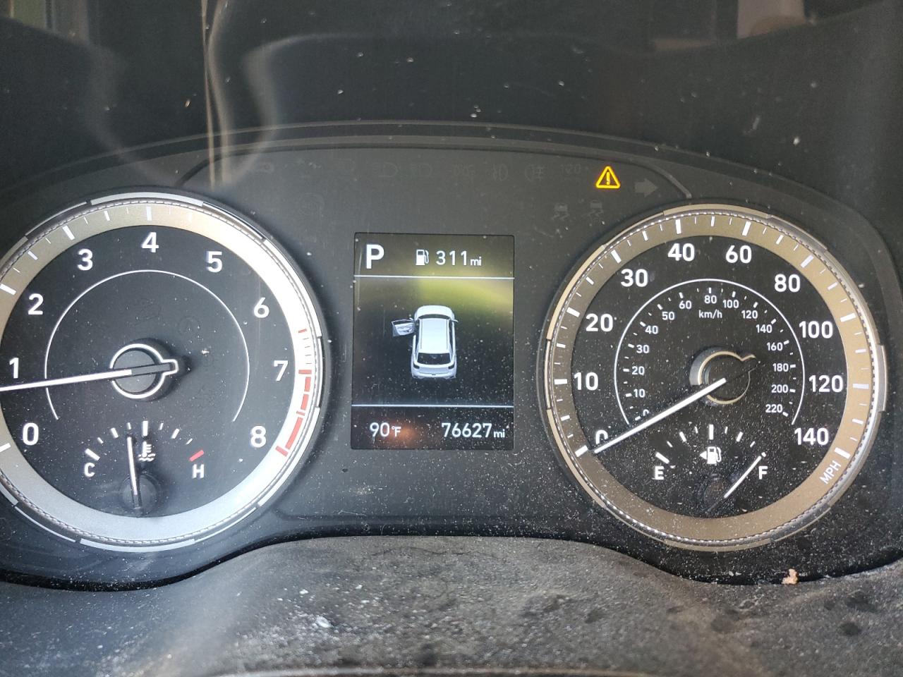 2020 Hyundai Venue VIN KMHRC8A36LU022759 Copart auction photo, top/roof damage thumbnail 9