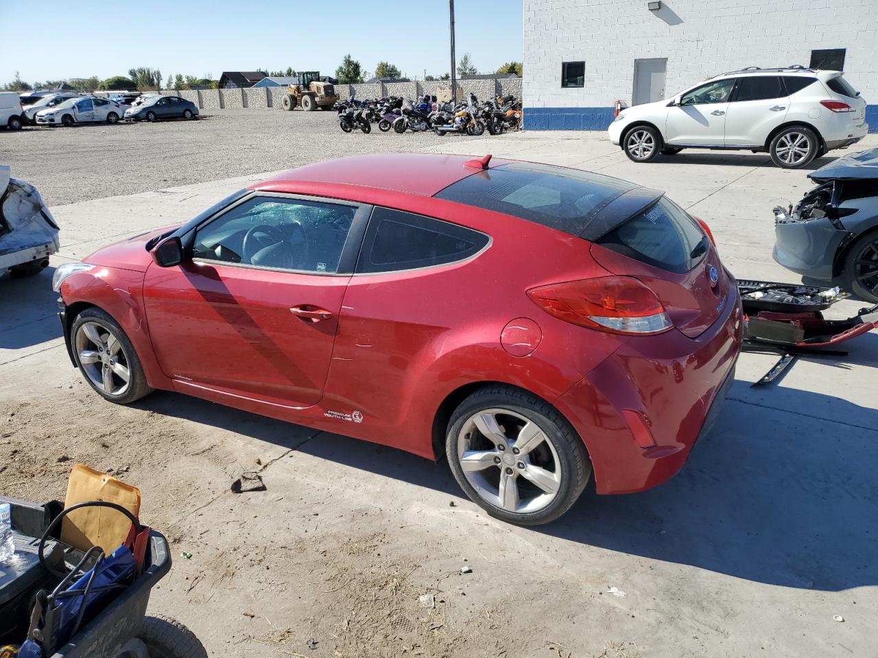 2012 Hyundai Veloster VIN KMHTC6AD2CU020008 Copart auction photo, front end damage thumbnail 2