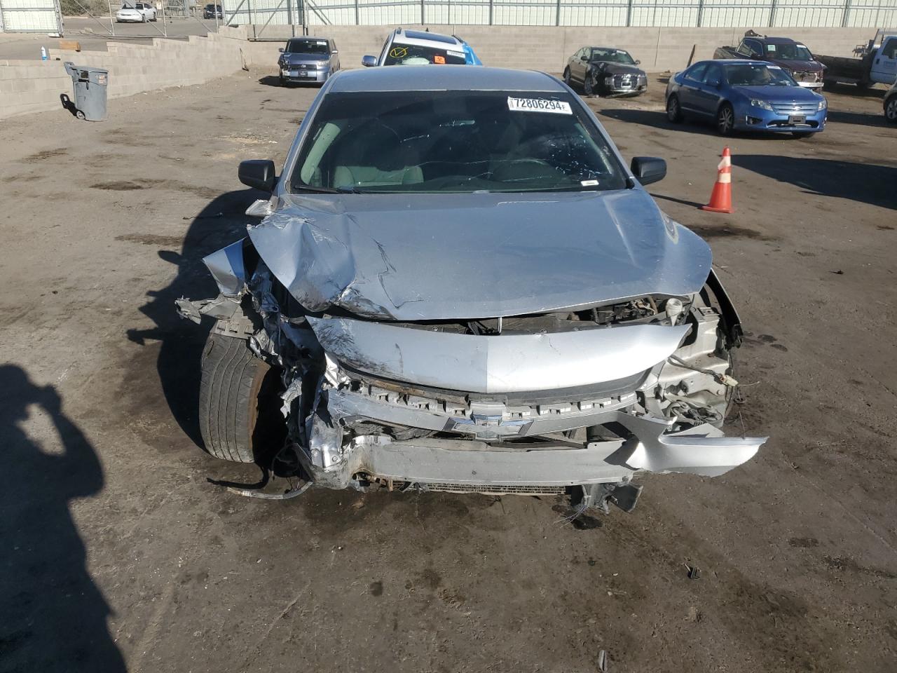 2015 Chevrolet Malibu VIN 1G11B5SL8FF347710 Copart auction photo, front end / rear end damage thumbnail 5