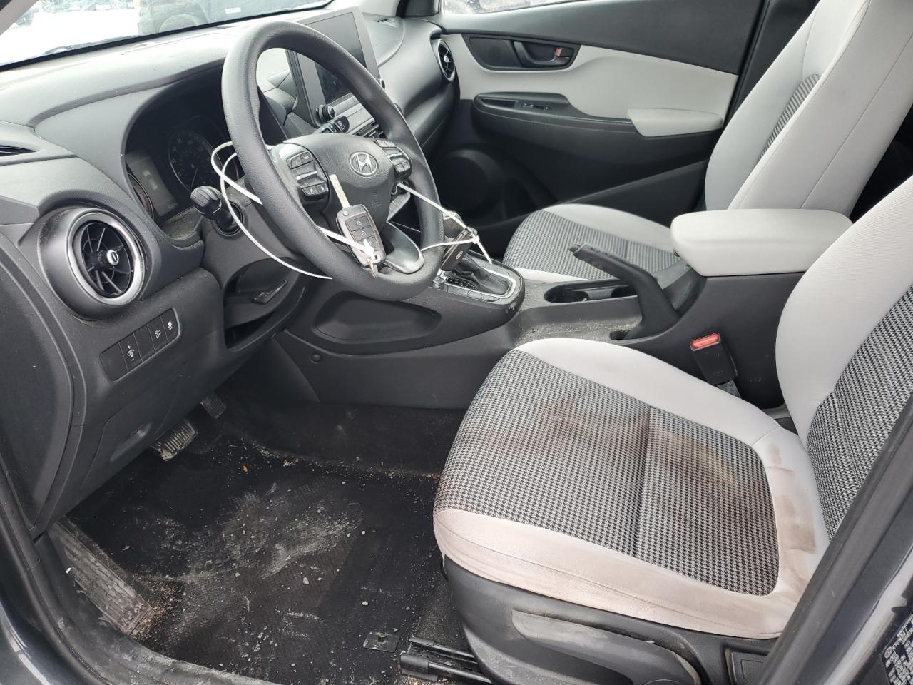 2022 Hyundai Kona VIN KM8K2CABXNU776913 Copart auction photo, side / front end damage thumbnail 7