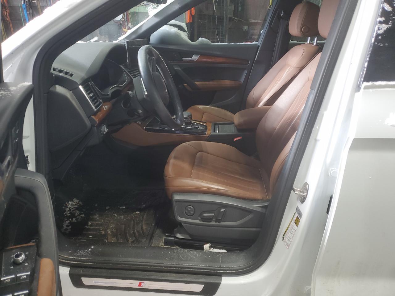 2021 Audi Q5 VIN WA1E2AFYXM2055319 Copart auction photo, front end / side damage thumbnail 7