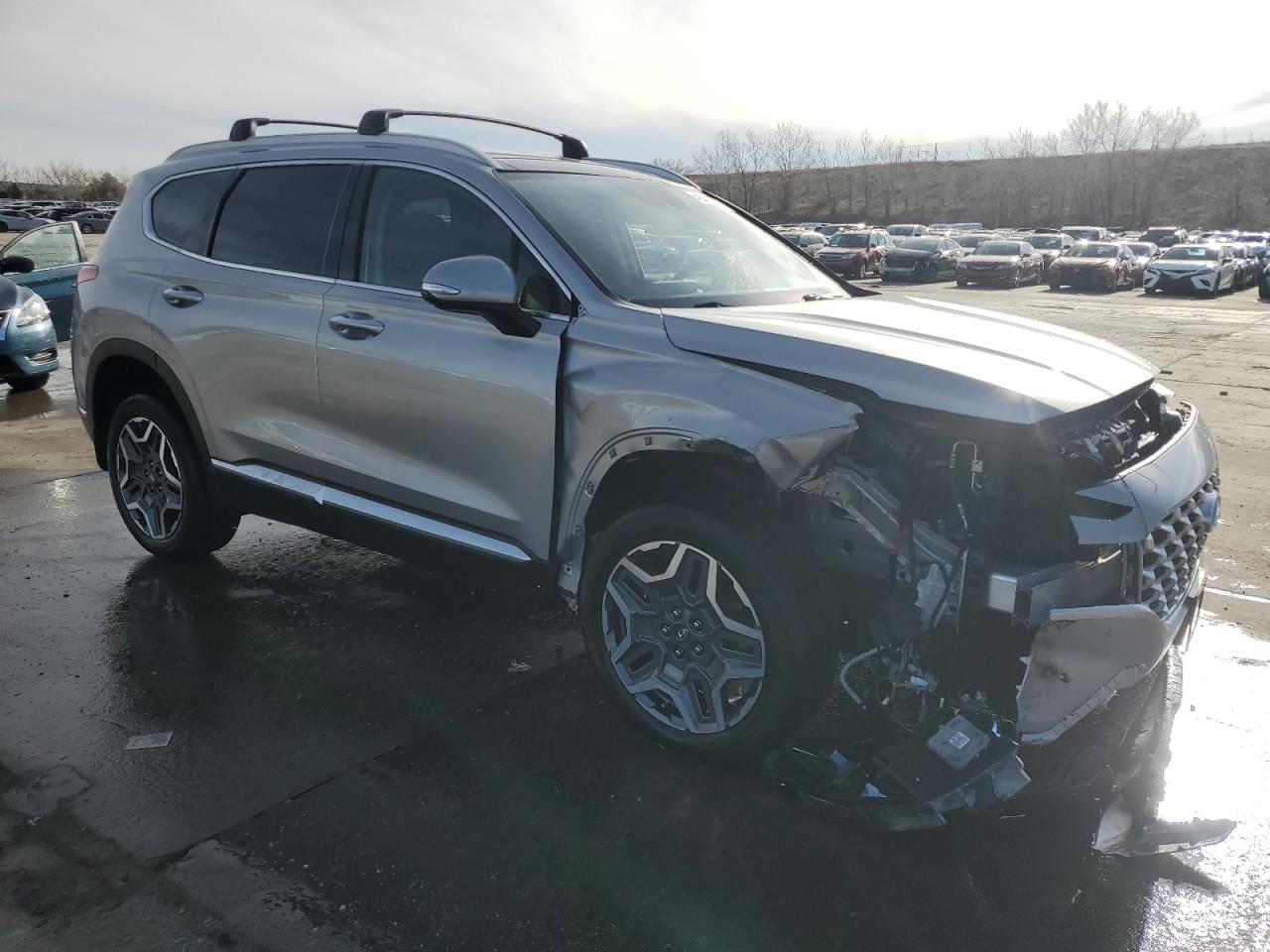 2022 Hyundai Santa Fe VIN 5NMS4DAL1NH401805 Copart auction photo, front end damage thumbnail 4