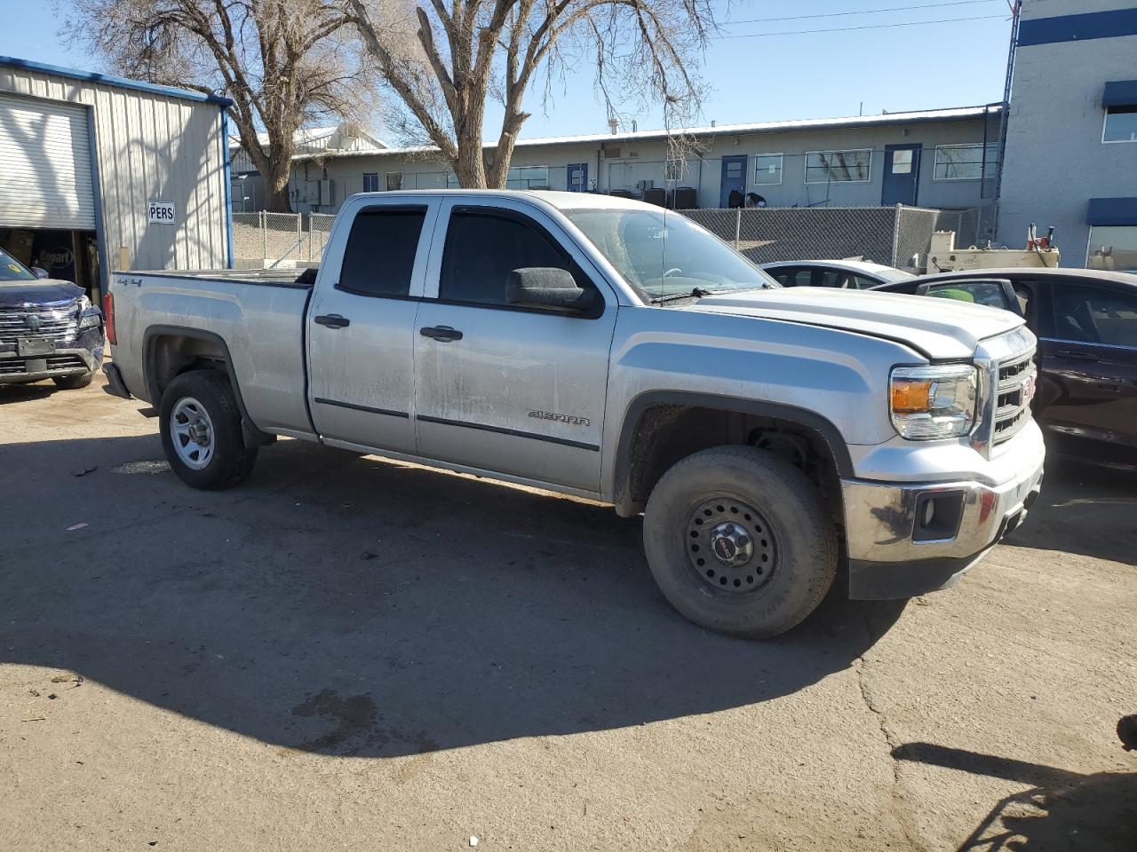 2015 GMC Sierra VIN 1GTV2TEH9FZ191857 Copart auction photo, side damage thumbnail 4