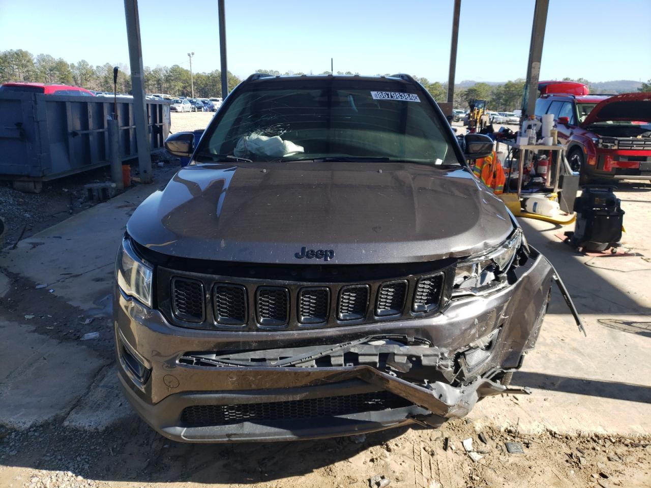 2018 Jeep Compass VIN 3C4NJCBBXJT327187 Copart auction photo, front end damage thumbnail 5