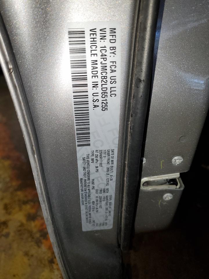 2020 Jeep Grand Cherokee VIN 1C4PJMCB2LD651255 Copart auction photo, front end / mechanical damage thumbnail 15