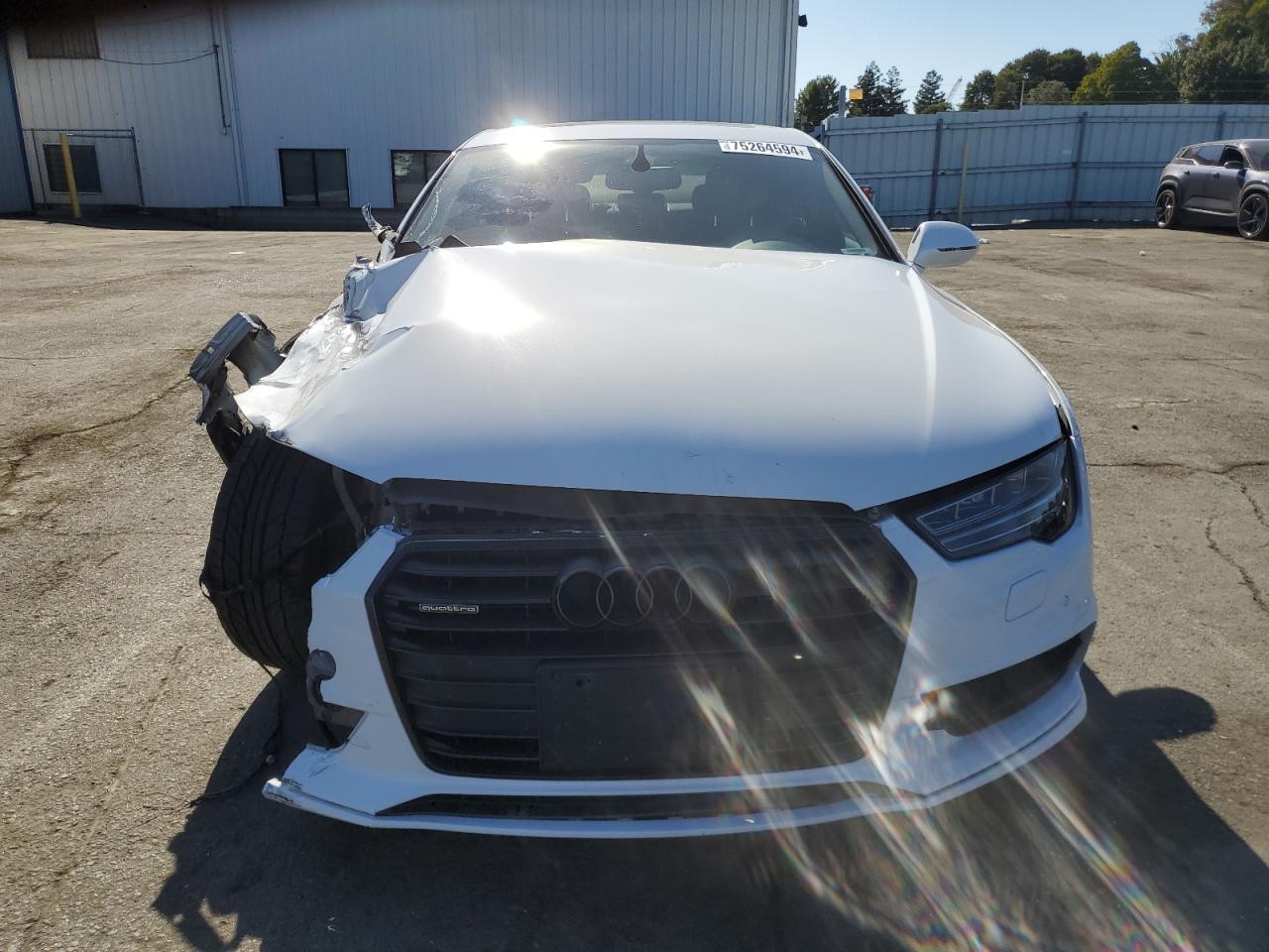 2018 Audi A7 VIN WAUW3AFC9JN059834 Copart auction photo, front end / side damage thumbnail 5