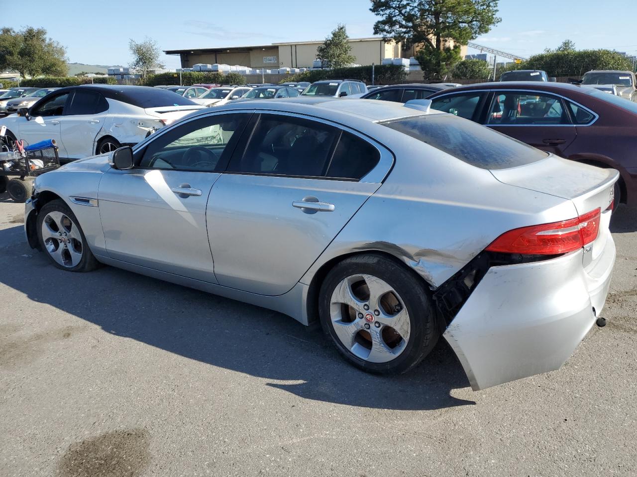 2017 Jaguar XE VIN SAJAR4BG1HA965596 Copart auction photo, front end / rear end damage thumbnail 2