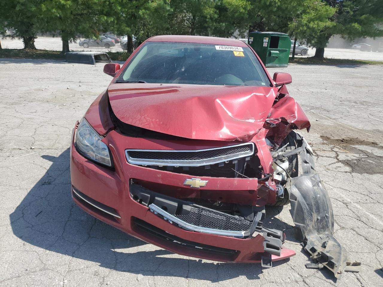 2012 Chevrolet Malibu VIN 1G1ZC5E01CF371635 Copart auction photo, front end damage thumbnail 5