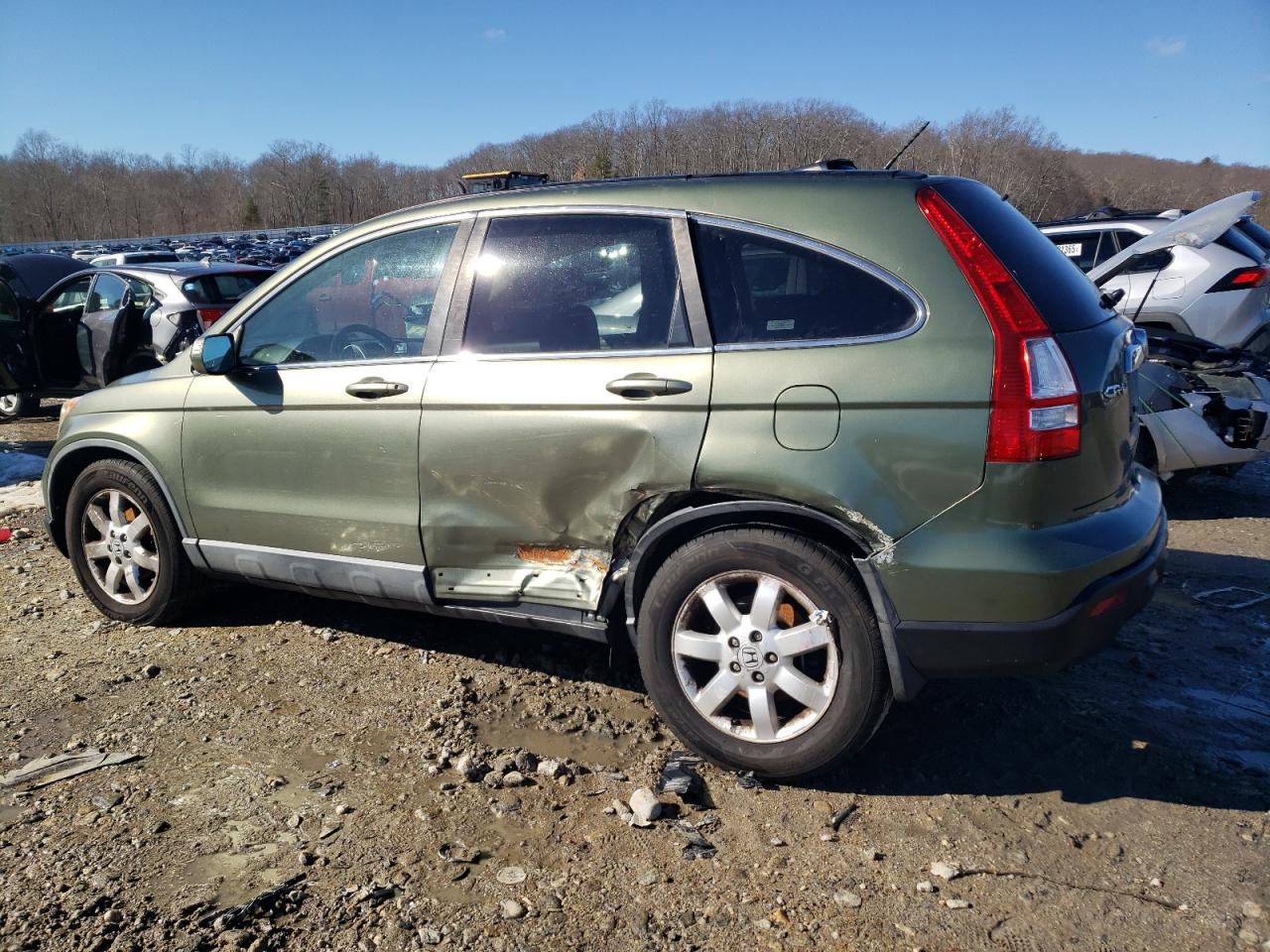 2008 Honda CR-V VIN 5J6RE48788L050344 Copart auction photo, side / undercarriage damage thumbnail 2