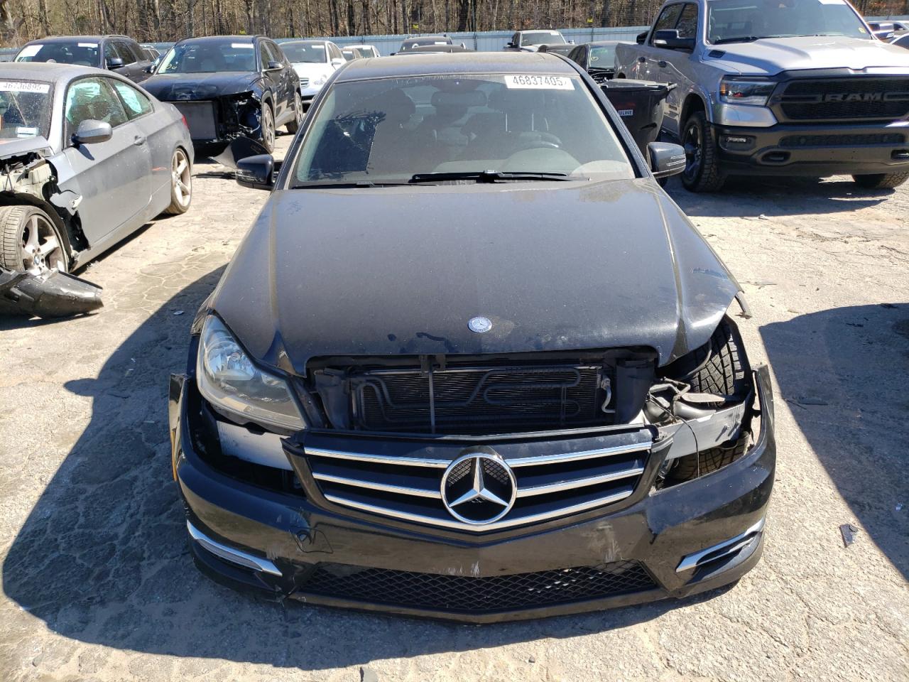 2014 Mercedes-Benz C-klasse VIN WDDGF4HB3ER315376 Copart auction photo, front end damage thumbnail 5