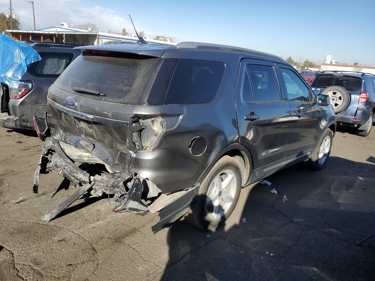 2019 Ford Explorer VIN 1FM5K7D81KGA70640 Copart auction photo, rear end damage thumbnail 3