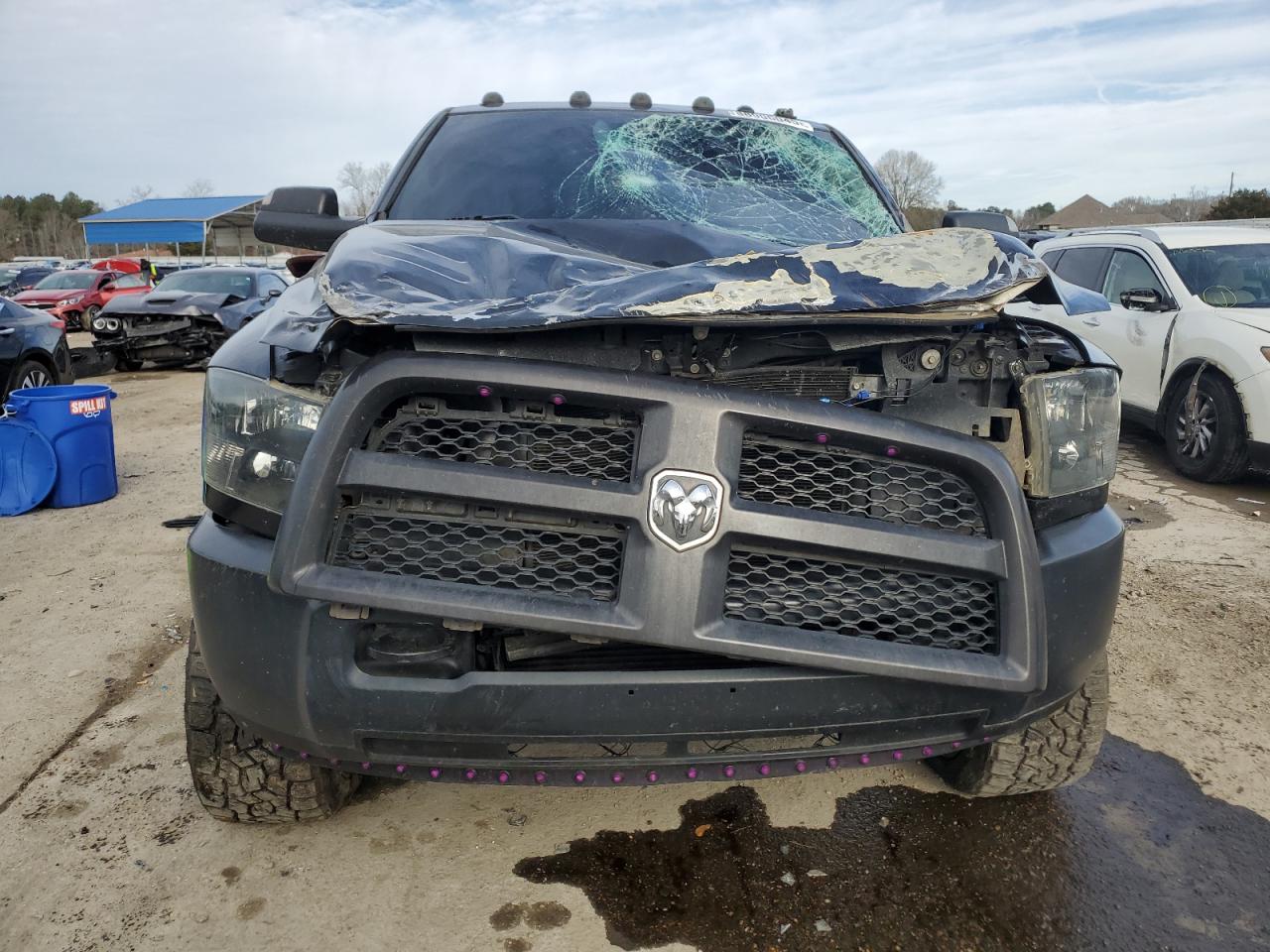 2018 RAM 2500 VIN 3C6UR5CL4JG190190 Copart auction photo, top/roof / front end damage thumbnail 5