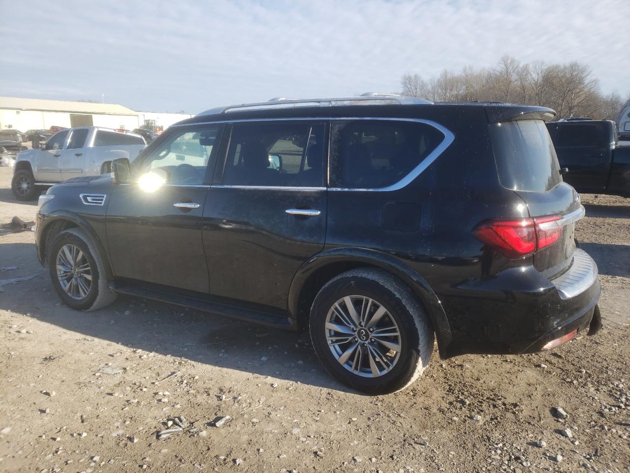 2021 Infiniti QX80 VIN JN8AZ2AF4M9716379 Copart auction photo, rear end / side damage thumbnail 2