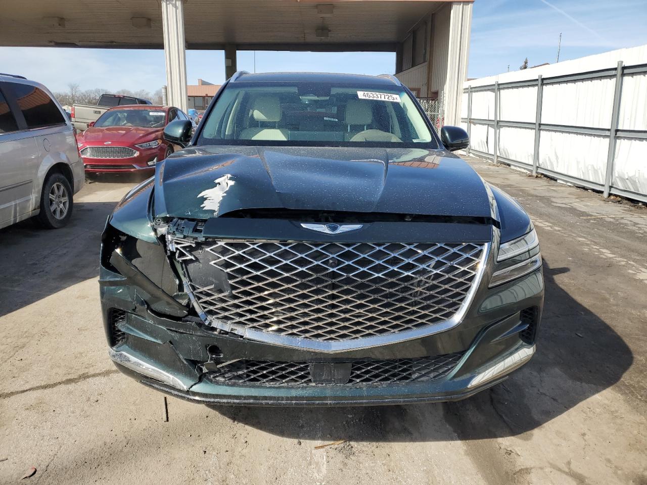 2022 Genesis Gv80 VIN KMUHBDSB7NU095835 Copart auction photo, front end damage thumbnail 5