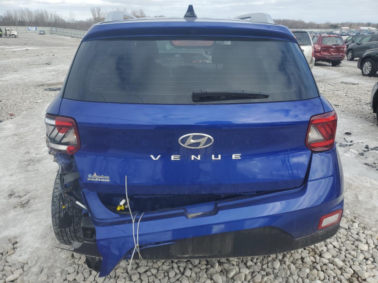 2022 Hyundai Venue VIN KMHRC8A39NU149766 Copart auction photo, rear end damage thumbnail 6