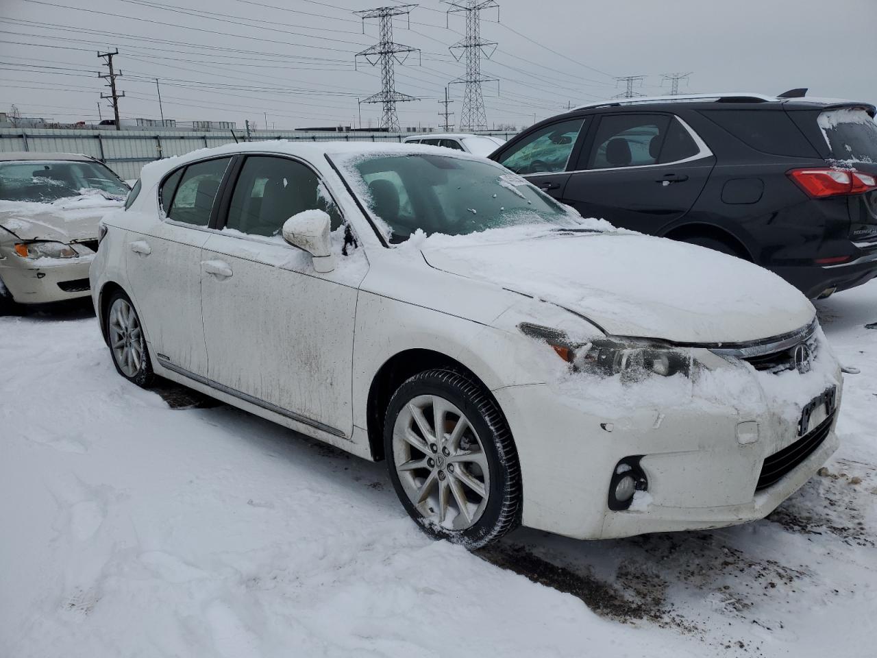 2012 Lexus CT VIN JTHKD5BH7C2057123 Copart auction photo, side damage thumbnail 4