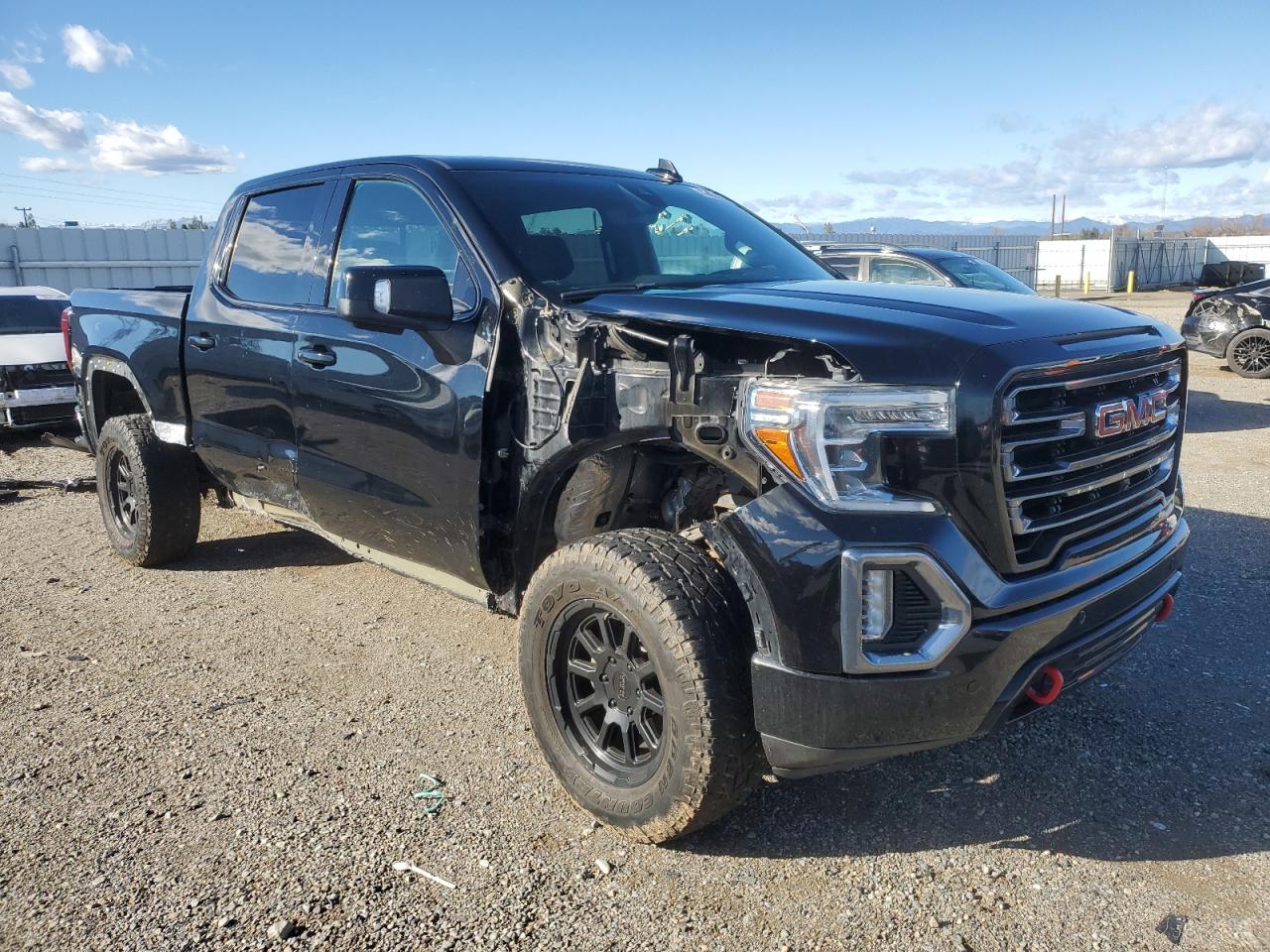 2019 GMC Sierra VIN 1GTP9EELXKZ236044 Copart auction photo, front end / side damage thumbnail 4