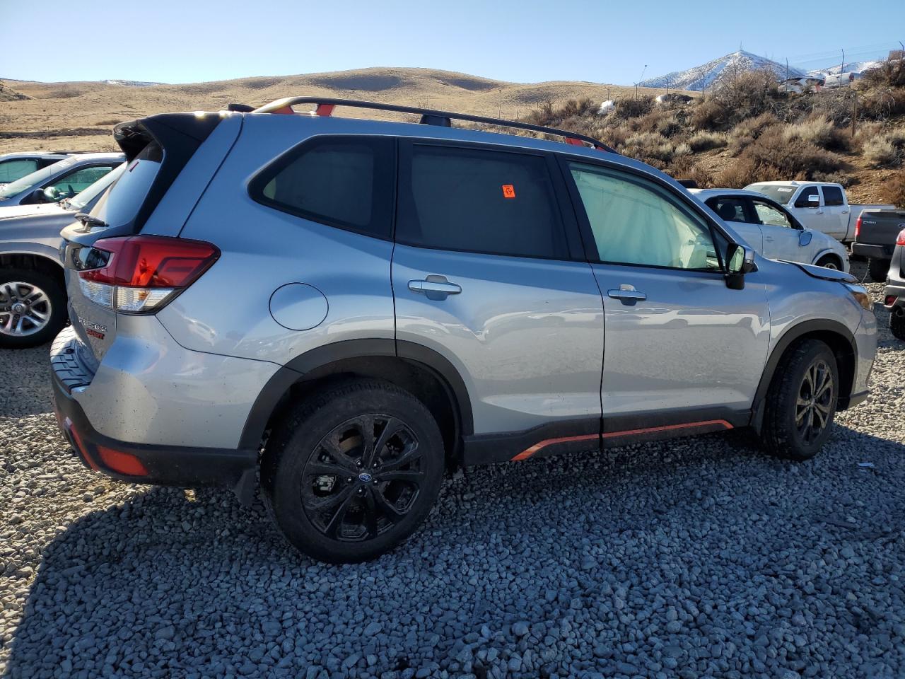 2024 Subaru Forester VIN JF2SKAGC5RH438828 Copart auction photo, side / front end damage thumbnail 3