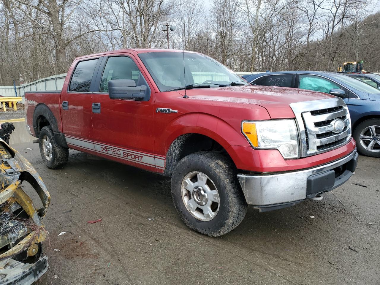 2009 Ford F-150 VIN 1FTRW14829FB02387 Copart auction photo, mechanical damage thumbnail 4