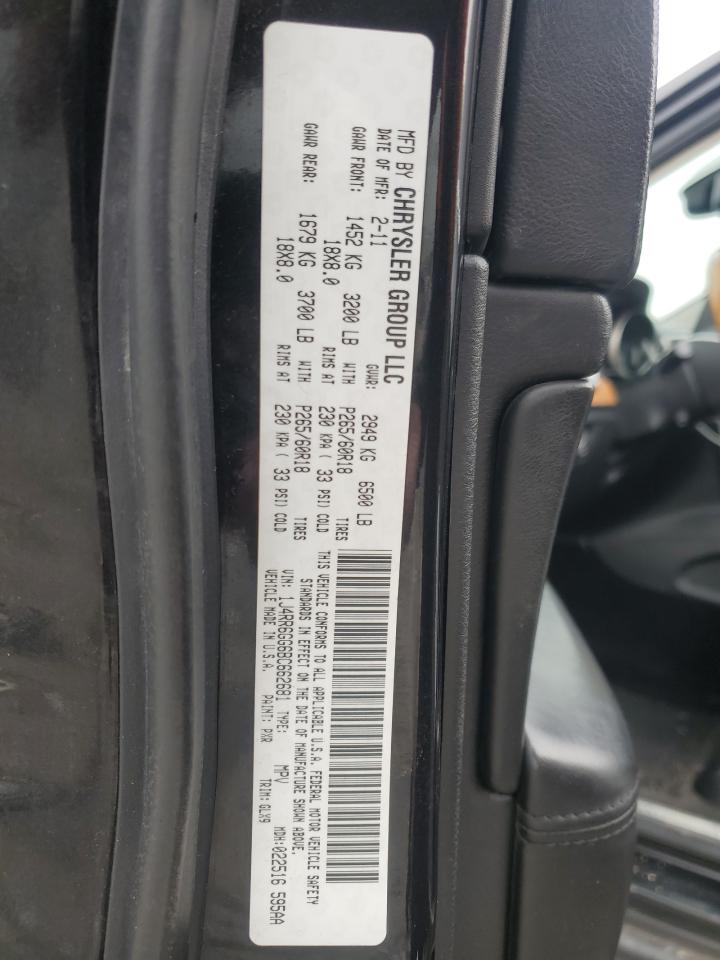 2011 Jeep Grand Cherokee VIN 1J4RR6GG6BC662681 Copart auction photo, rear end damage thumbnail 13
