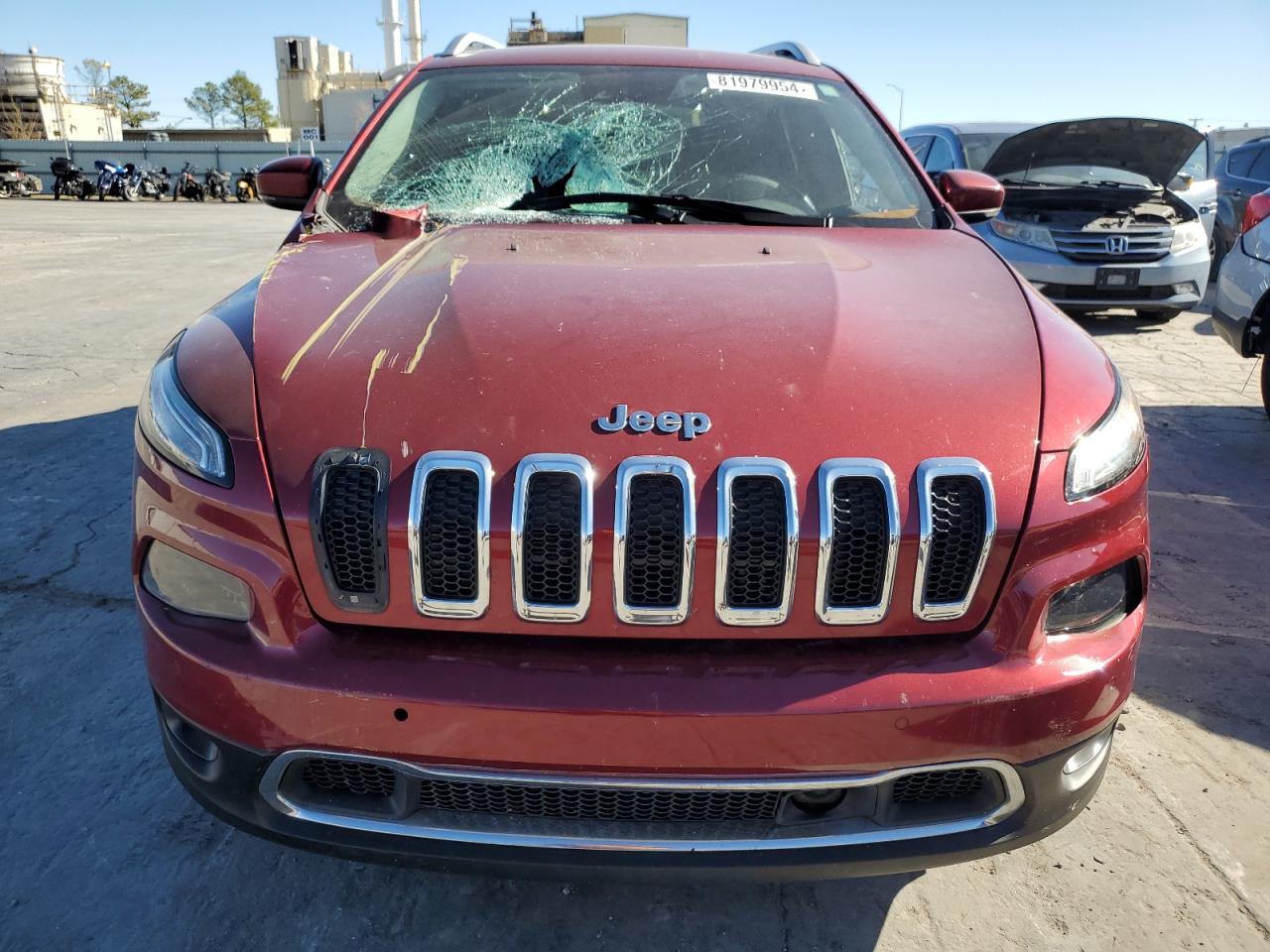 2014 Jeep Grand Cherokee VIN 1C4PJLDS8EW241480 Copart auction photo, front end / side damage thumbnail 5