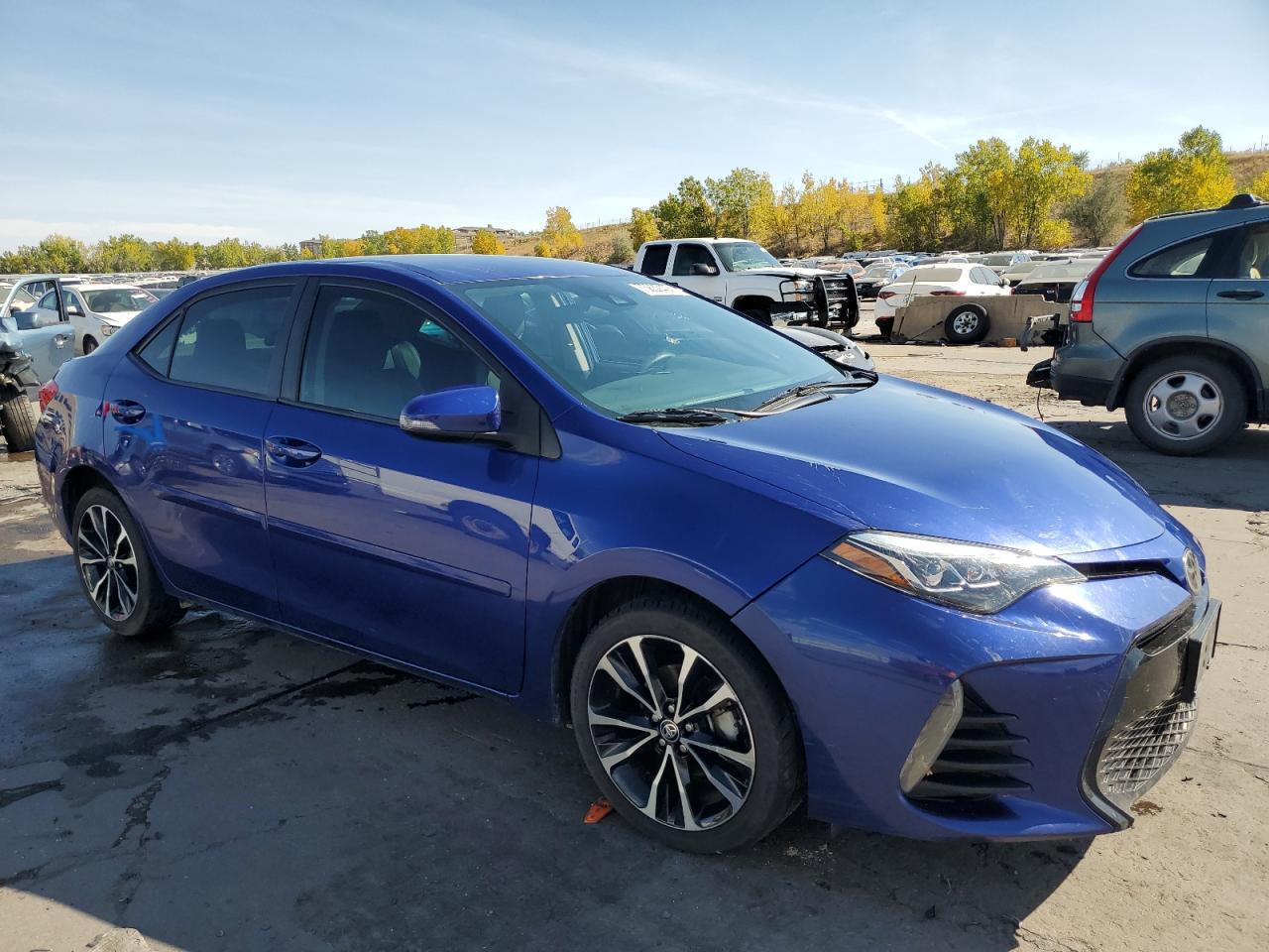 2019 Toyota Corolla VIN 2T1BURHE2KC210304 Copart auction photo, vandalism / side damage thumbnail 4