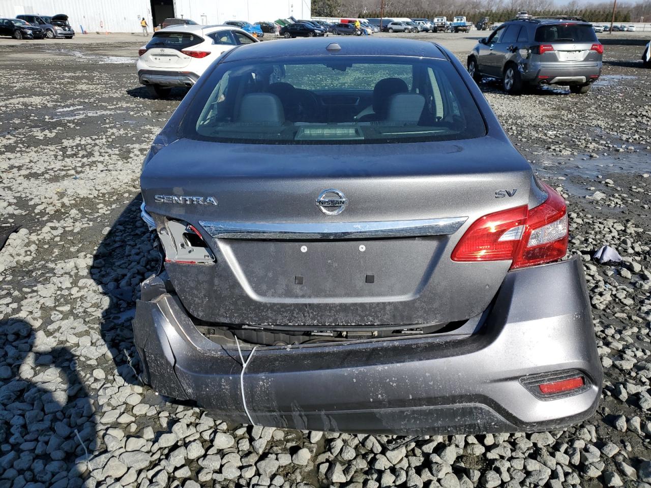 2019 Nissan Sentra VIN 3N1AB7AP8KY242677 Copart auction photo, all over damage thumbnail 6