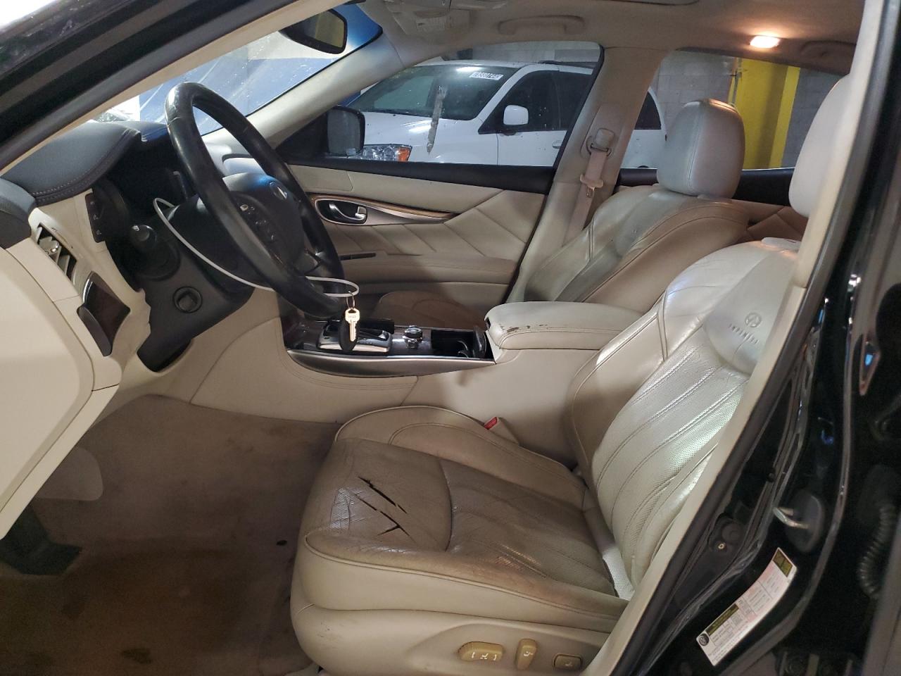 2011 Infiniti M VIN JN1BY1AR6BM370579 Copart auction photo, front end / side damage thumbnail 7