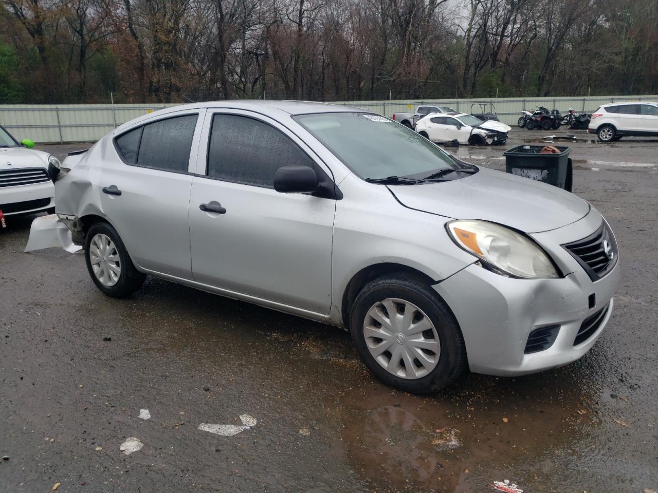 2014 Nissan Versa VIN 3N1CN7AP4EL839424 Copart auction photo, frame damage damage thumbnail 4