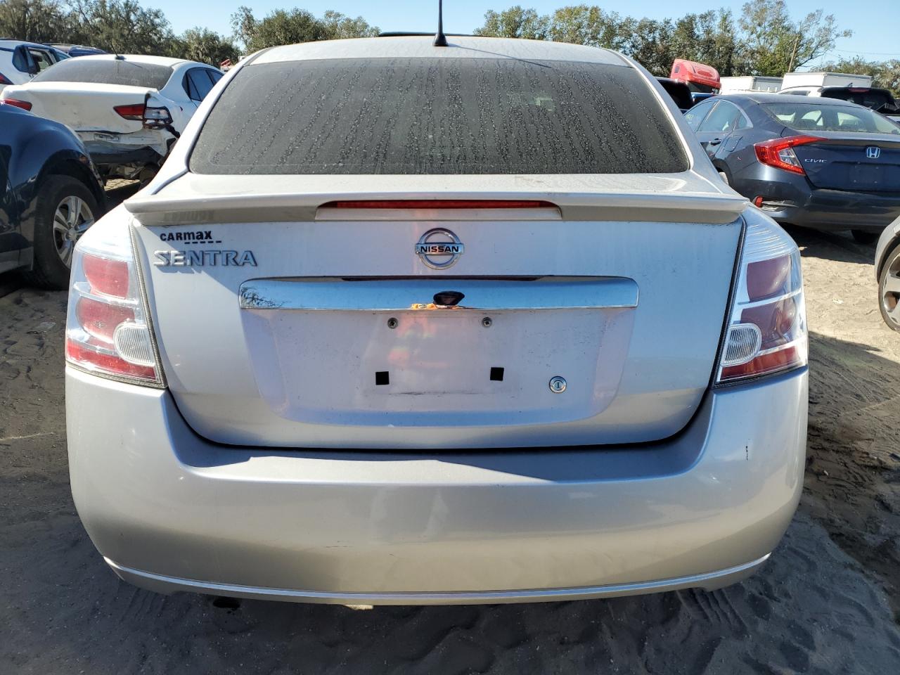 2012 Nissan Sentra VIN 3N1AB6AP1CL663987 Copart auction photo, front end / side damage thumbnail 6