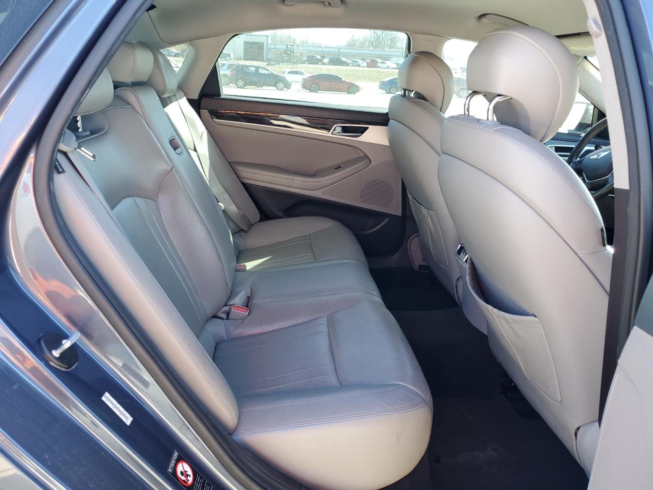 2015 Hyundai Genesis VIN KMHGN4JEXFU058275 Copart auction photo, undercarriage damage thumbnail 10
