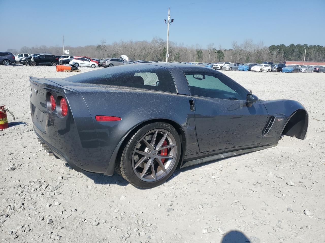 2011 Chevrolet Corvette VIN 1G1YL2DEXB5100021 Copart auction photo, stripped / front end damage thumbnail 3
