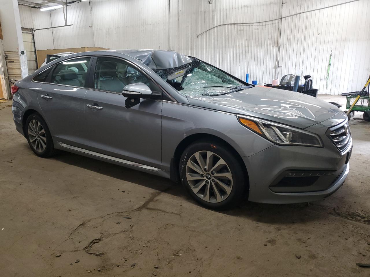 2016 Hyundai Sonata VIN 5NPE34AFXGH309799 Copart auction photo, top/roof / hail damage thumbnail 4
