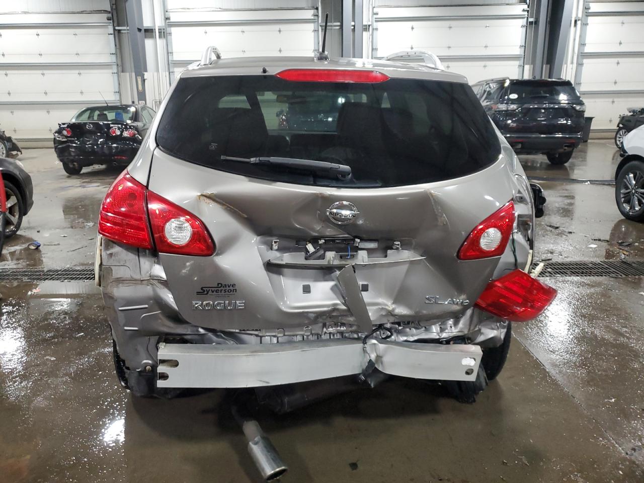 2008 Nissan Rogue VIN JN8AS58V08W403985 Copart auction photo, rear end / side damage thumbnail 6
