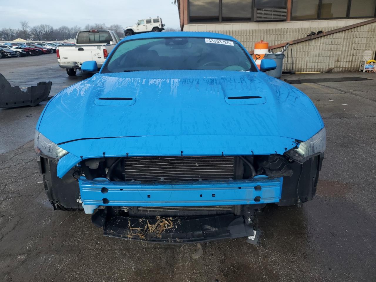 2022 Ford Mustang VIN 1FA6P8CF5N5111406 Copart auction photo, front end / undercarriage damage thumbnail 5