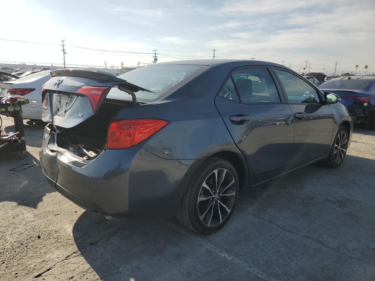 2017 Toyota Corolla VIN 2T1BURHEXHC770760 Copart auction photo, rear end damage thumbnail 3