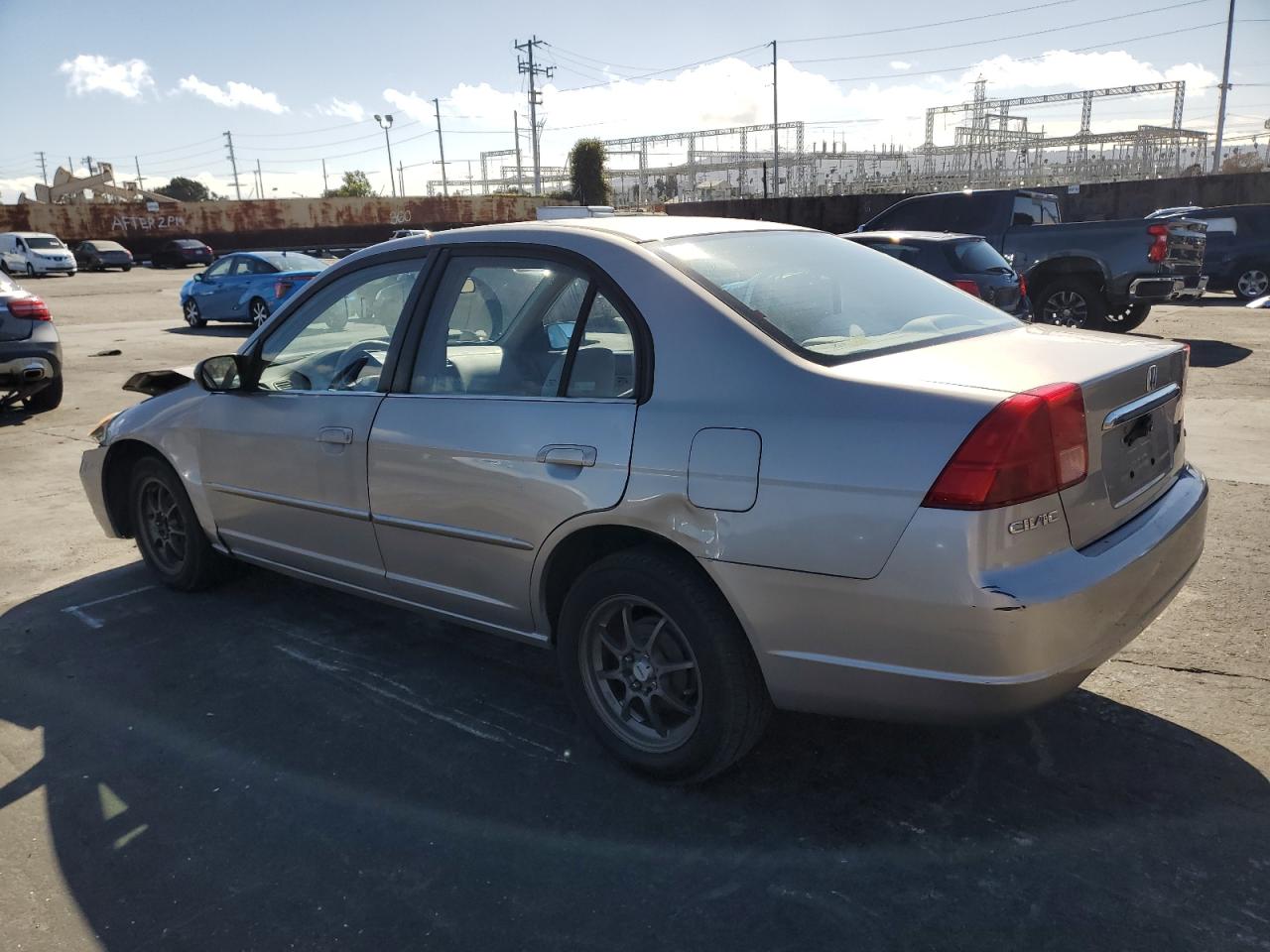 2002 Honda Civic VIN 2HGES15512H579008 Copart auction photo, front end damage thumbnail 2