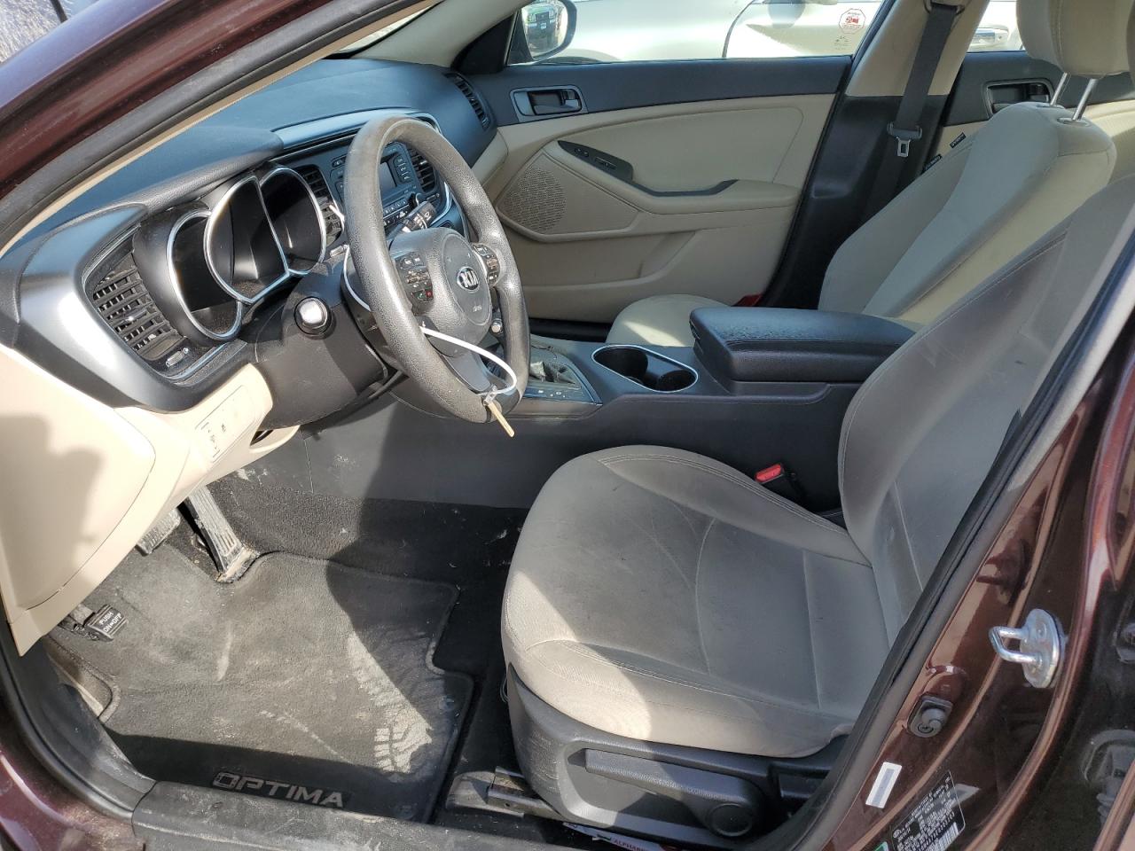 2014 KIA Optima VIN 5XXGM4A79EG305105 Copart auction photo, front end / mechanical damage thumbnail 7