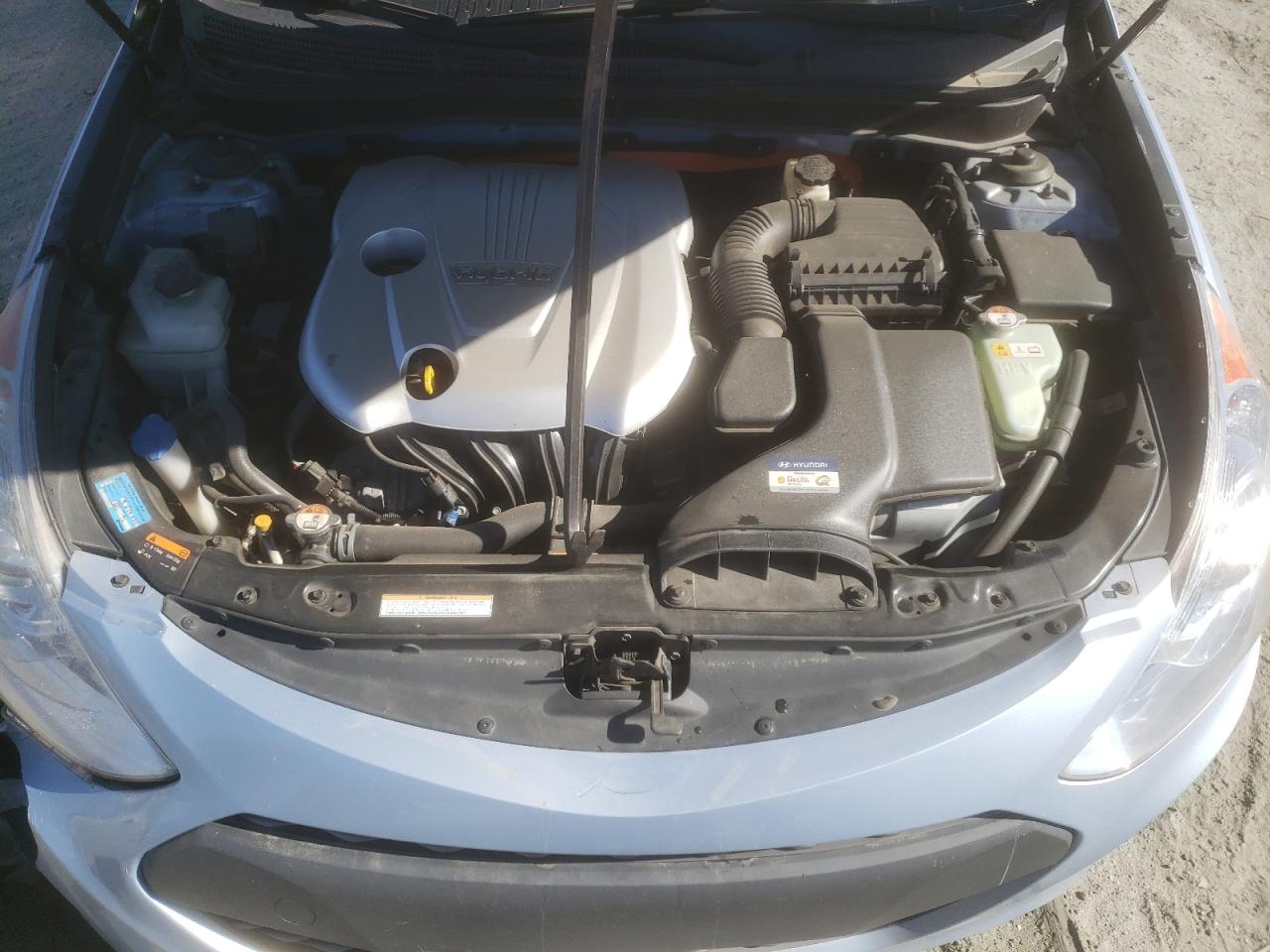 2015 Hyundai Sonata VIN KMHEC4A42FA129376 Copart auction photo, front end / side damage thumbnail 12