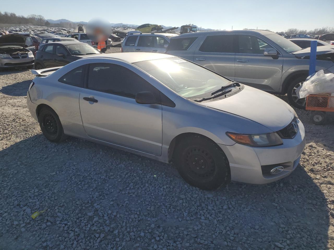 2010 Honda Civic VIN 2HGFG1B27AH528188 Copart auction photo, all over damage thumbnail 4